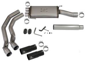 aFe - aFe Rebel Exhausts Cat-Back SS Ford F-150 04-08 V8 4.6/5.4L w/ Black Tips - 49-43079-B - Image 8