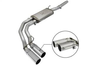 aFe Rebel Exhausts Cat-Back SS Ford F-150 04-08 V8 4.6/5.4L w/ Polished Tips - 49-43079-P