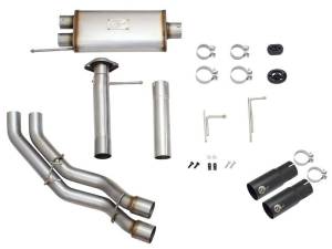 aFe - aFe Rebel Exhausts 3in SS Cat-Back 09-14 Ford F-150 4.6/5.0/5.4L w/ Black Tips - 49-43080-B - Image 5