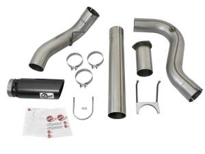 aFe - aFe Large Bore-HD 5in DPF Back 409 SS Exhaust System w/Black Tip 2017 Ford Diesel Trucks V8 6.7L(td) - 49-43090-B - Image 4