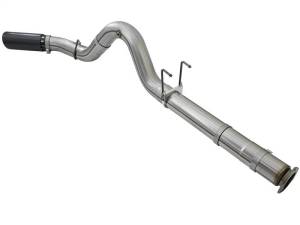 aFe - aFe Large Bore-HD 5in DPF Back 409 SS Exhaust System w/Black Tip 2017 Ford Diesel Trucks V8 6.7L(td) - 49-43090-B - Image 5