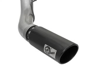 aFe - aFe Large Bore-HD 5in DPF Back 409 SS Exhaust System w/Black Tip 2017 Ford Diesel Trucks V8 6.7L(td) - 49-43090-B - Image 6