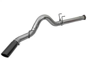 aFe - aFe Large Bore-HD 5in DPF Back 409 SS Exhaust System w/Black Tip 2017 Ford Diesel Trucks V8 6.7L(td) - 49-43090-B - Image 7