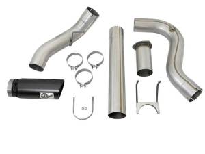 aFe - aFe Large Bore-HD 5in DPF Back 409 SS Exhaust System w/Black Tip 2017 Ford Diesel Trucks V8 6.7L(td) - 49-43090-B - Image 9