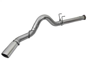 aFe - aFe LARGE BORE HD 5in 409-SS DPF-Back Exhaust w/Polished Tip 2017 Ford Diesel Trucks V8 6.7L (td) - 49-43090-P - Image 6