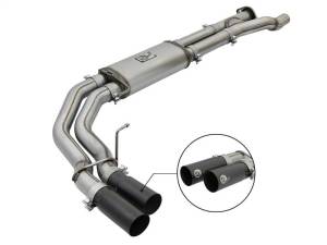 aFe POWER Rebel Series 3in 409 SS Cat Back Exhaust w/ Black Tips 17 Ford F-150 Raptor V6-3.5L - 49-43091-B