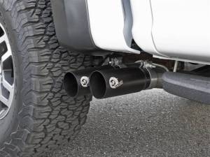 aFe - aFe POWER Rebel Series 3in 409 SS Cat Back Exhaust w/ Black Tips 17 Ford F-150 Raptor V6-3.5L - 49-43091-B - Image 2