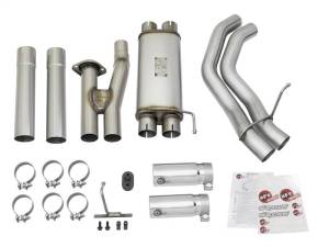 aFe - aFe POWER Rebel Series 3in 409 SS Cat Back Exhaust w/ Polished Tips 17 Ford F-150 Raptor V6-3.5L - 49-43091-P - Image 4