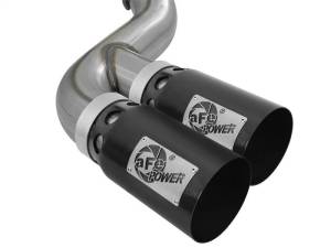 aFe - aFe Rebel XD 4in SS DPF-Back Exhaust 17-18 FOrd Diesel Trucks V8-6.7L (td) w/ Dual Black Tips - 49-43102-B - Image 3