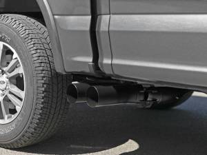 aFe - aFe Rebel DPF-Back 409 SS Exhaust System w/Dual Black Tips 18-19 Ford F-150 V6 3.0L (td) - 49-43108-B - Image 4