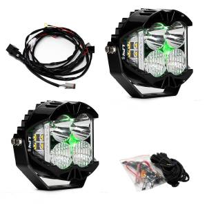 Baja Designs LP4 Pro Driving/Combo LED - Green Backlight (Pair) - 297816