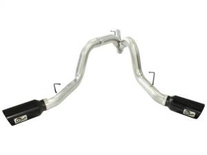 aFe - aFe MachForce XP Exhaust 4inch DP-Back All SS 2011-14 GM Diesel Trucks V8-6.6L LML Black Tips - 49-44043-B - Image 3