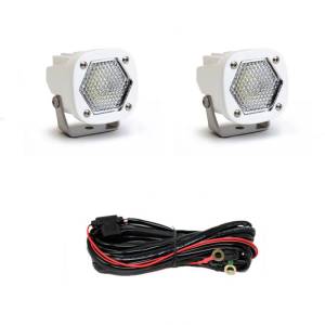 Baja Designs LED Light Pods S1 Work/Scene White Pair - 387806WT