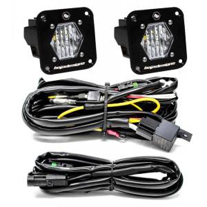 Baja Designs S1 Wide Cornering LED Light Backup Kit w/ Mounting Bracket Pair - 387808