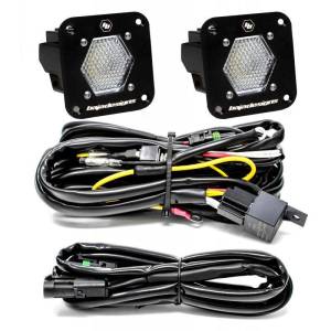 Baja Designs S1 Work/Scene LED Light Backup Kit w/ Mounting Bracket Pair - 387809