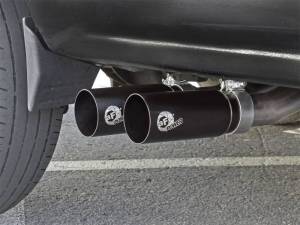 aFe - aFe Rebel Series CB Middle-Side Exit SS Exhaust w/ Black Tips 09-16 GM Silverado/Sierra V6/V8 - 49-44070-B - Image 2