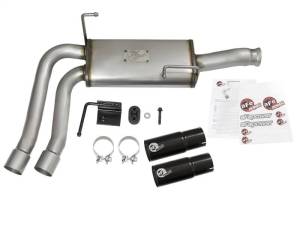 aFe - aFe Rebel Series CB Middle-Side Exit SS Exhaust w/ Black Tips 09-16 GM Silverado/Sierra V6/V8 - 49-44070-B - Image 6