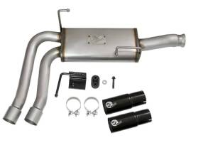 aFe - aFe Rebel Series CB Middle-Side Exit SS Exhaust w/ Black Tips 09-16 GM Silverado/Sierra V6/V8 - 49-44070-B - Image 8