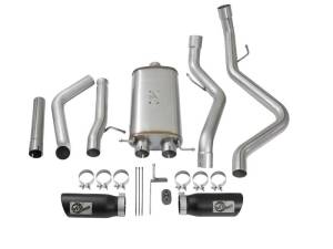 aFe - aFe MACH Force-Xp 3in CB SS Dual Exhaust w/Black Tips 09-16 GM Silverado/Sierra 4.3L/4.8L/5.3L - 49-44071-B - Image 9