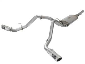 aFe MACH Force-Xp 3in CB SS Dual Exhaust w/Polished Tips 09-16 GM Silverado/Sierra 4.3L/4.8L/5.3L - 49-44071-P