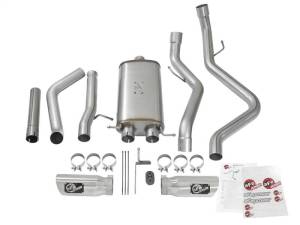 aFe - aFe MACH Force-Xp 3in CB SS Dual Exhaust w/Polished Tips 09-16 GM Silverado/Sierra 4.3L/4.8L/5.3L - 49-44071-P - Image 7