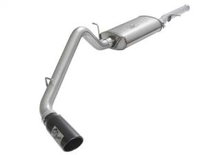 aFe MACHForce XP Exhausts Cat-Back Black Tip 09-17 GM Silverado 1500 4.3/5.3L RegCab SB/LB - 49-44072-B