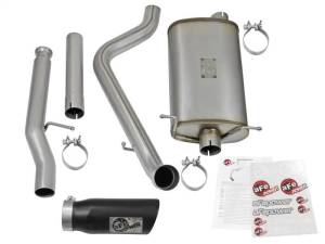 aFe - aFe MACHForce XP Exhausts Cat-Back Black Tip 09-17 GM Silverado 1500 4.3/5.3L RegCab SB/LB - 49-44072-B - Image 7