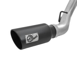 aFe - aFe LARGE Bore HD 4in Dual DPF-Back SS Exhaust w/Black Tip 16-17 GM Diesel Truck V8-6.6L (td) LML - 49-44080-B - Image 2