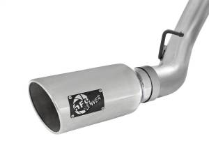 aFe - aFe LARGE Bore HD 4in Dual DPF-Back SS Exhaust w/Polished Tip 16-17 GM Diesel Truck V8-6.6L (td) LML - 49-44080-P - Image 4