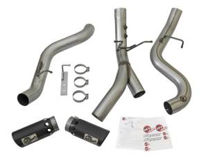 aFe - aFe LARGE BORE-HD 4in 409-SS DPF-Back Exhaust w/Dual Black Tips 2017 GM Duramax V8-6.6L (td) L5P - 49-44086-B - Image 6