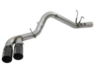 aFe - aFe Victory Series 4in 409-SS DPF-Back Exhaust w/ Dual Black Tips 2017 GM Duramax V8-6.6L(td) L5P - 49-44089-B - Image 6