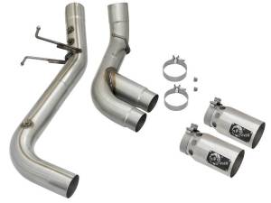 aFe - aFe Victory Series 4in 409-SS DPF-Back Exhaust w/ Dual Polished Tips 2017 GM Duramax V8-6.6L(td) L5P - 49-44089-P - Image 8