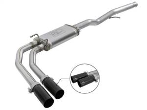 aFe Rebel Series 3in to 2.5in 409 SS Cat-Back Exhaust w/ Black Tips 09-18 GM Silverado/Sierra 5.4L - 49-44098-B