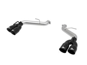 aFe POWER MACH Force-Xp 3in Axle-Back Exhaust 16-20 Chevrolet Camaro SS V8 6.2L w/o Mufflers - Black - 49-44119NM-B