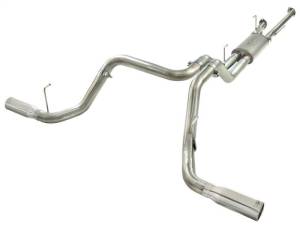 aFe MACHForce XP 2-1/2in to 3in 409 SS Cat-Back Exhaust w/ Polished Tips 10-17 Toyota Tundra V8 5.7L - 49-46014-P