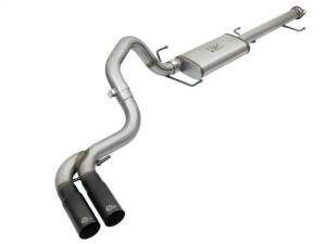 aFe Rebel Series 3in Stainless Steel Cat-Back Exhaust System w/Black Tips 07-14 Toyota FJ Cruiser - 49-46030-B