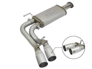 aFe Rebel Exhausts Cat-Back SS w/Polished Tip 16 Toyota Tacoma V6-3.5L - 49-46032-P