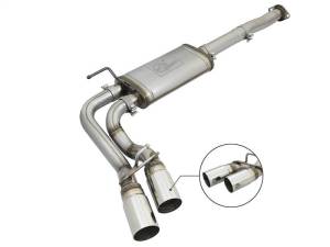 aFe Power Rebel Series 3in SS Cat-Back Exhaust w/ Polished Tips 2005-2015 Toyota Tacoma V6-4.0L - 49-46033-P