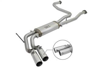 aFe Rebel Series 3in SS Cat-Back Exhaust System w/ Polished Tip 04-15 Nissan Titan V8 5.6L - 49-46124-P