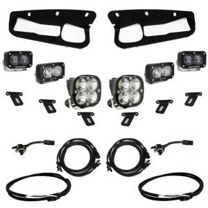 Baja Designs 21-22 Ford Bronco w/Steel Bumper S2 SAE Pro Fog Pocket Light Kit w/Upfitter - Clear - 448175UP