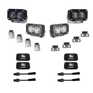 Baja Designs 21+ Ford Raptor/Bronco S2 SAE Pro Fog Pocket Light Kit - 448180