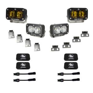 Baja Designs 21+ Ford Raptor/22+ Bronco S2 SAE Pro Fog Pocket Light Kit - 448181