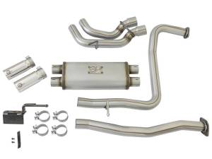 aFe - aFe POWER Rebel Series 2-1/2in 409 SS Cat Back Exhaust w/ Polished Tips 16-17 Nissan Titan V8 5.6L - 49-46126-P - Image 9