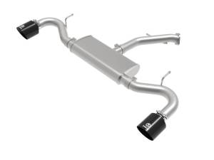 aFe Takeda Series 2.5in 409 SS Axle-Back Exhaust 18-20 Hyundai Elantra GT L4-1.6L(t) w/ Black Tips - 49-47016-B