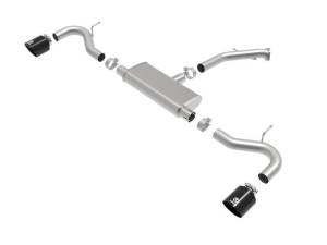 aFe - aFe Takeda Series 2.5in 409 SS Axle-Back Exhaust 18-20 Hyundai Elantra GT L4-1.6L(t) w/ Black Tips - 49-47016-B - Image 3