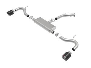 aFe - aFe Takeda 2.5in 409 SS Axle-Back Exhaust System Carbon Fiber 18-20 Hyundai Elantra GT L4-1.6L(t) - 49-47016-C - Image 3