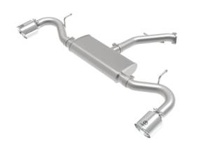 aFe Takeda Series 2.5in 409 SS Axle-Back Exhaust System Polished 18-20 Hyundai Elantra GT L4-1.6L(t) - 49-47016-P