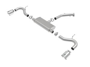 aFe - aFe Takeda Series 2.5in 409 SS Axle-Back Exhaust System Polished 18-20 Hyundai Elantra GT L4-1.6L(t) - 49-47016-P - Image 3