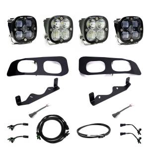 Baja Designs 2023+ Ford F250/F350 Super Duty Squadron SAE/Sport Fog Pocket Kit - Clear - 448225UP