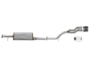 aFe - aFe Rebel Series Cat-Back 2.5in Dual Center Exit SS Exhaust w/ Black Tips 07-14 Jeep Wrangler V6 - 49-48054-B - Image 4